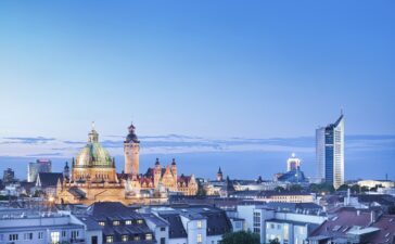 Abendstimmung - Skyline von Leipzig